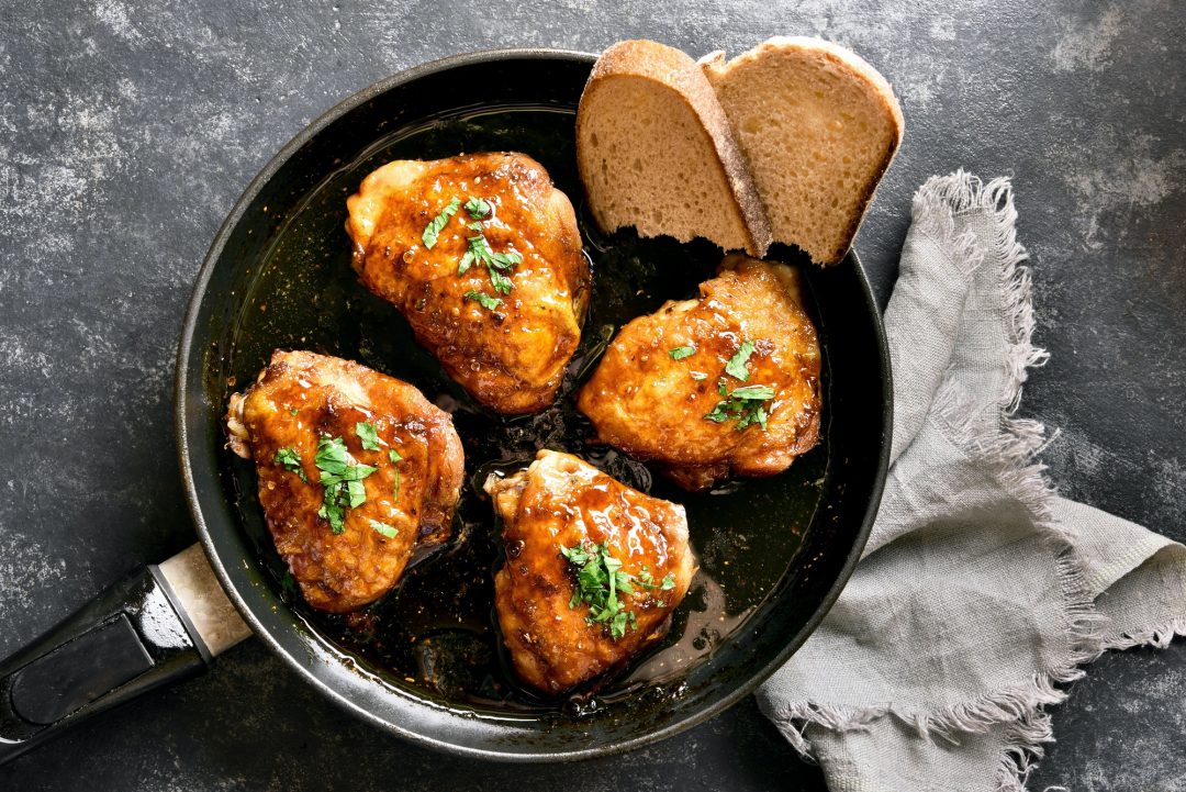 sweet and spicy honey grilled chicken thighs