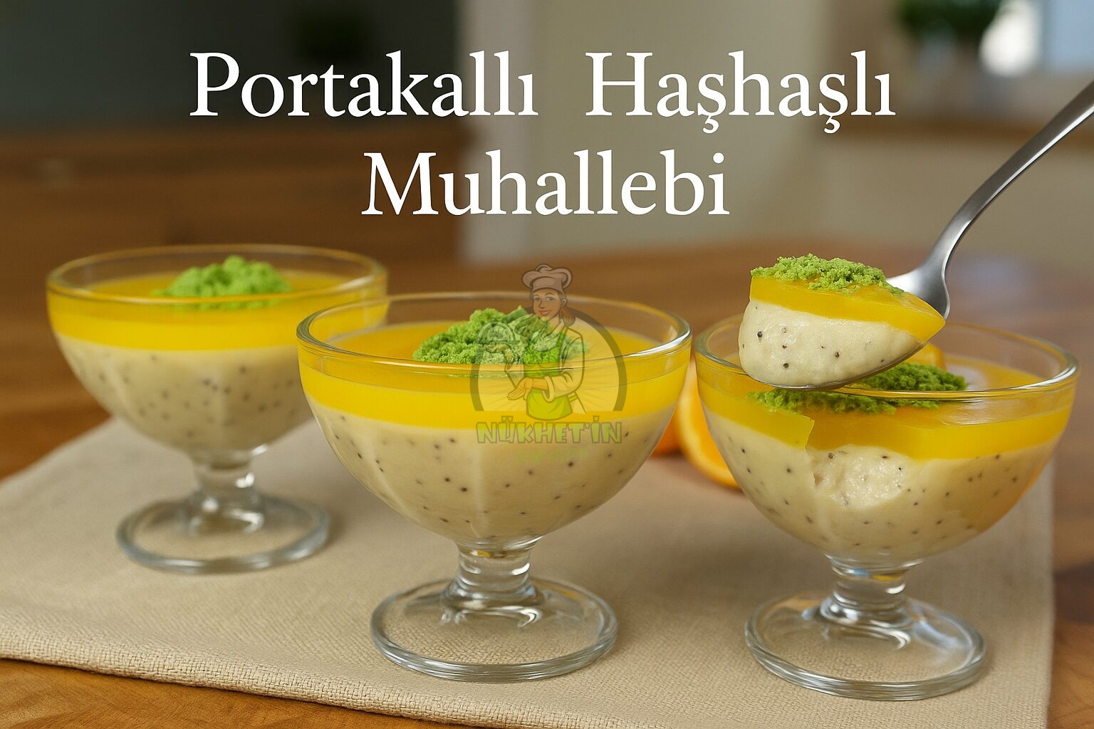Haşhaşlı Portakallı Muhallebi Tarifi - Nükhet’in Tarif Defteri - Kolay Yemek Tarifleri