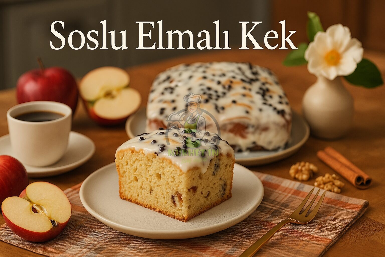Soslu Elmalı Kek Tarifi - Nükhet’in Tarif Defteri - Kolay Yemek Tarifleri