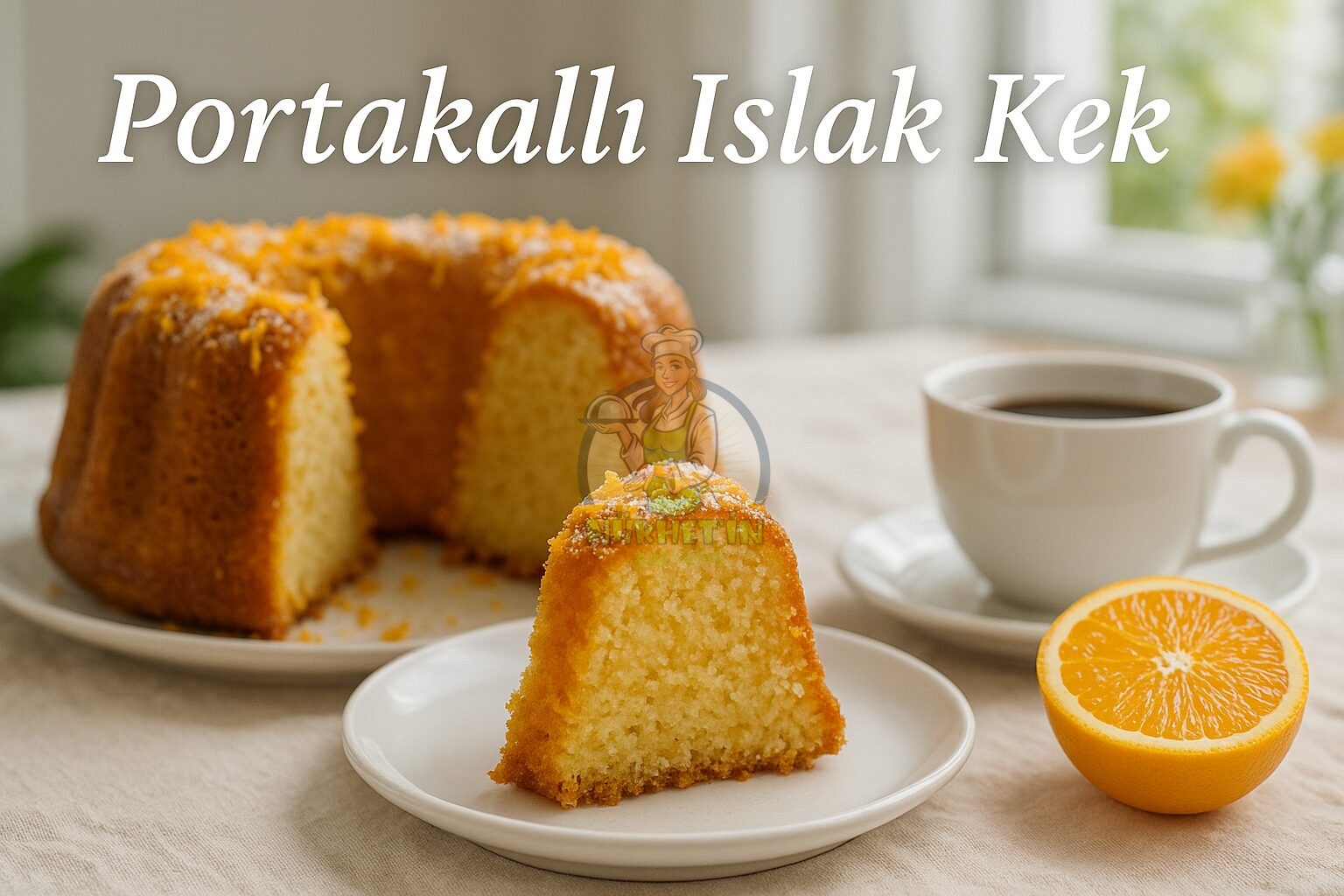 portakalli islak kek